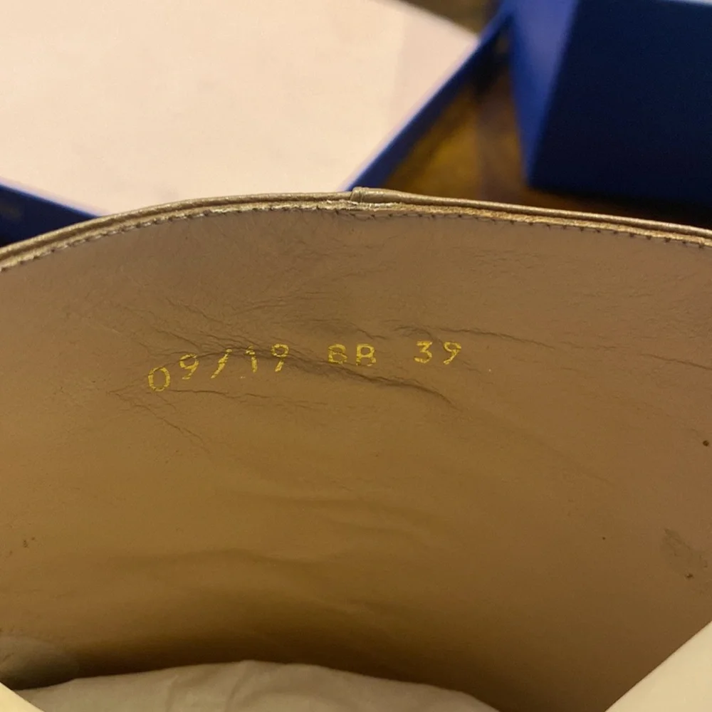 Brand New Stuart Weitzman Milla 60 Leather Bootie in Dark Tan - Picture 11 of 15